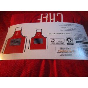 Mainstays Parent & Me Apron Set Adult Child Red White Blue Big Chef Little Chef